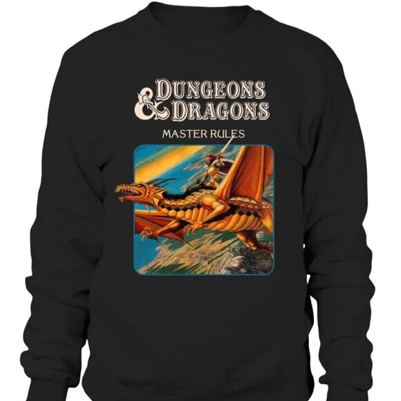 Julia A Tops - Dungeons Dragons Master Rules Sweatshirt Fantasy Gamer Crewneck Pullover 05